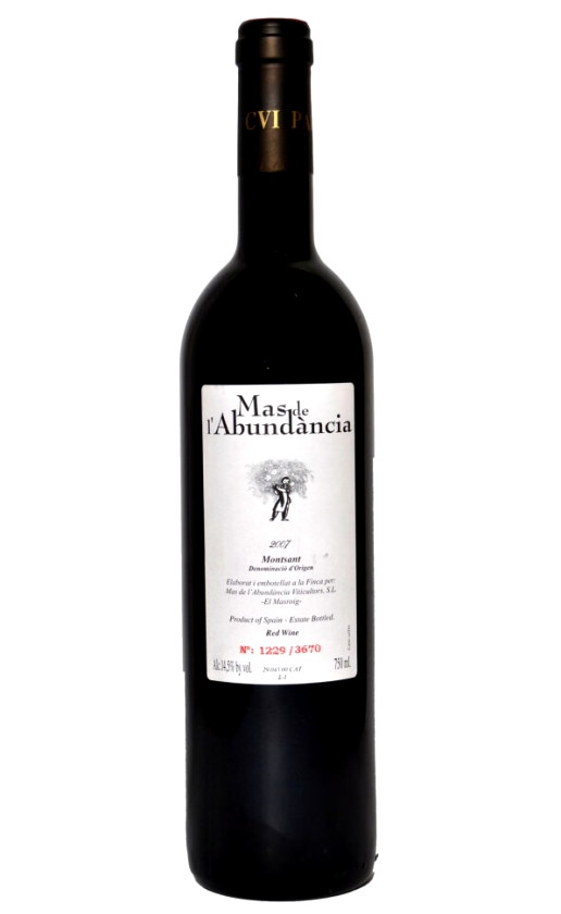 Mas de l'Abundancia Montsant 2007
