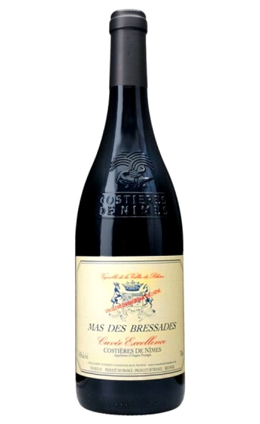 Mas des Bressades Cuvee Excellence Rouge Costieres de Nimes 2018