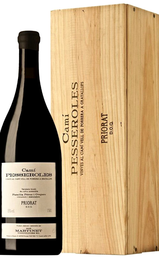 Mas Martinet Cami Pesseroles Priorat 2018 wooden box