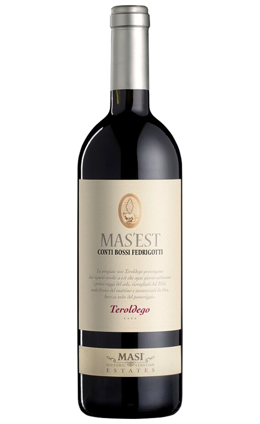 Masi Bossi Fedrigotti Mas'est Teroldego Vigneti delle Dolomiti 2018