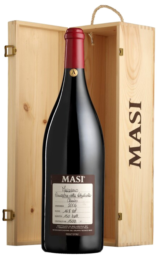 Masi Mazzano Amarone della Valpolicella Classico 2006 wooden box