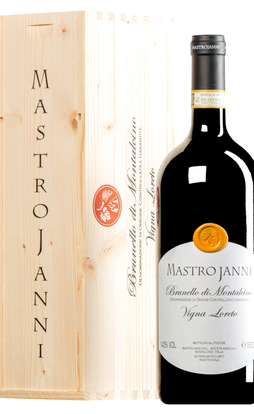 Mastrojanni Vigna Loreto Brunello di Montalcino 2015 wooden box