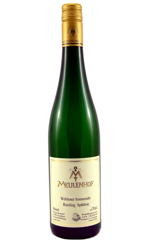 Meulenhof Wehlener Sonnenuhr Riesling Spatlese 2016