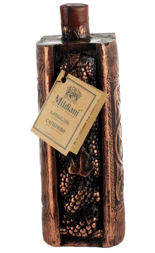Mildiani Saperavi ceramic bottle Davilnya
