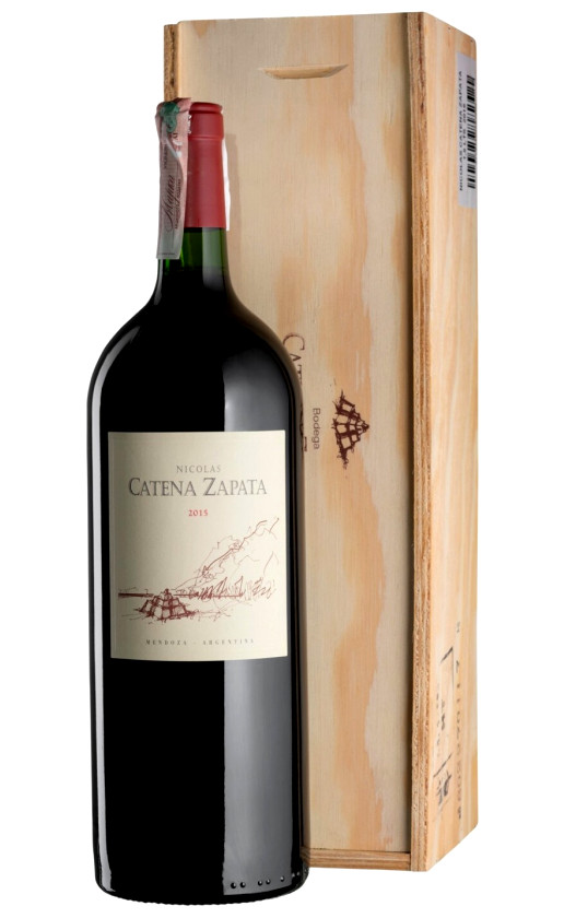 Nicolas Catena Zapata Mendoza 2015 wooden box
