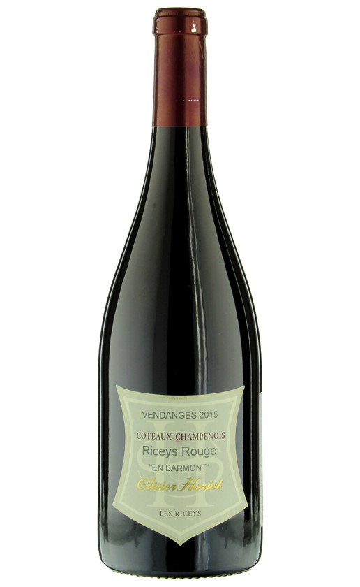 Olivier Horiot En Barmont Riceys Rouge Coteaux Champenois 2015