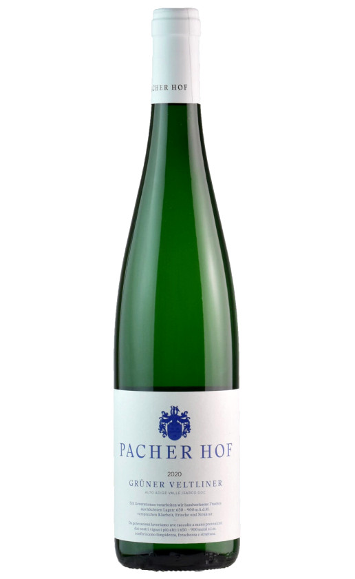 Pacher Hof Gruner Veltliner Alto Adige Valle Isarco 2020