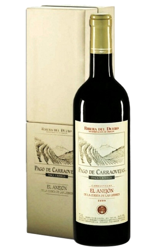 Pago de Carraovejas El Anejon de la Cuesta de Las Liebres Ribera del Duero 2009 gift box