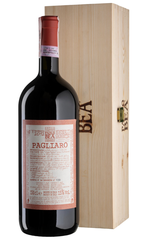 Paolo Bea Pagliaro Sagrantino di Montefalco 2012 wooden box