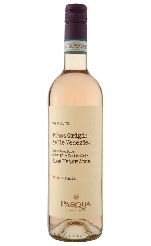 Pasqua Pinot Grigio Rose Mater Anna Venezie 2020