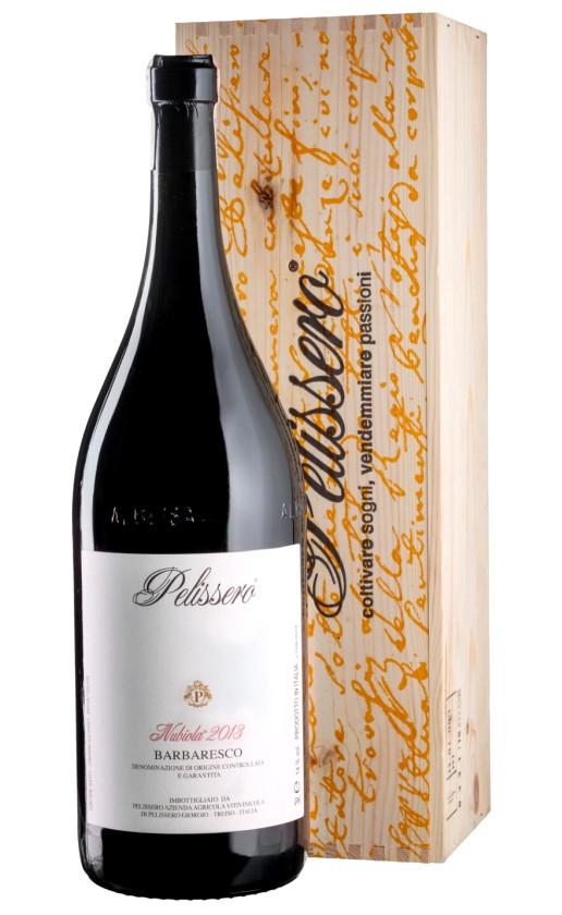 Pelissero Nubiola Barbaresco 2013 wooden box