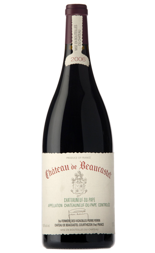Perrin et Fils Chateau de Beaucastel Rouge Chateauneuf du Pape 2006
