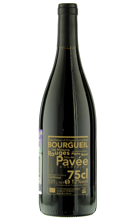 Pierre Borel Clos de Pavee Monopole Bourgueil 2018
