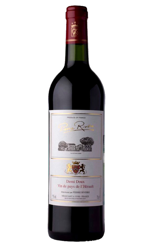 Pierre Riviere Rouge Demi Doux Languedoc VDP