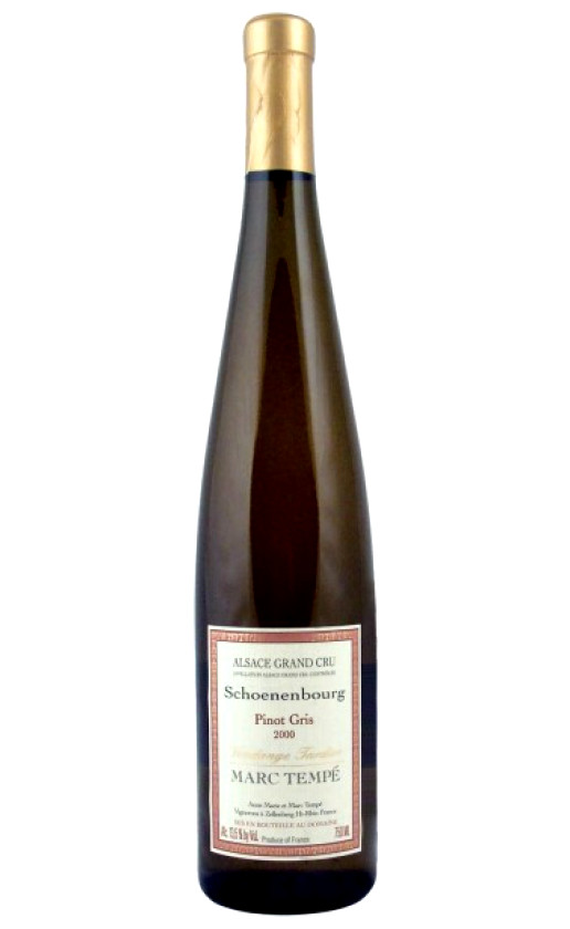 Pinot Gris Schoenenbourg Grand Cru Vendanges Tardives 2000