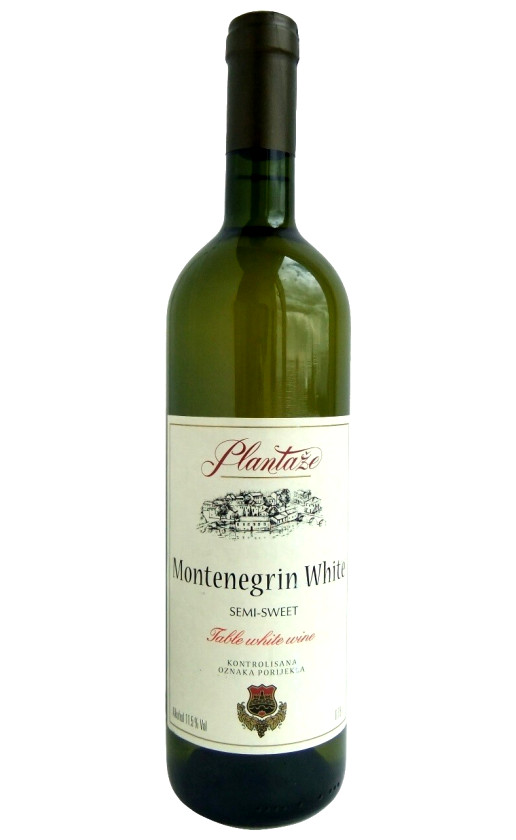 Plantaze Montenegrin White Semi-sweet