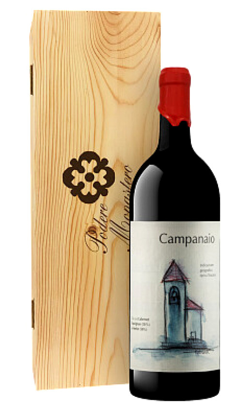 Podere Monastero Campanaio Toscana 2019 wooden box