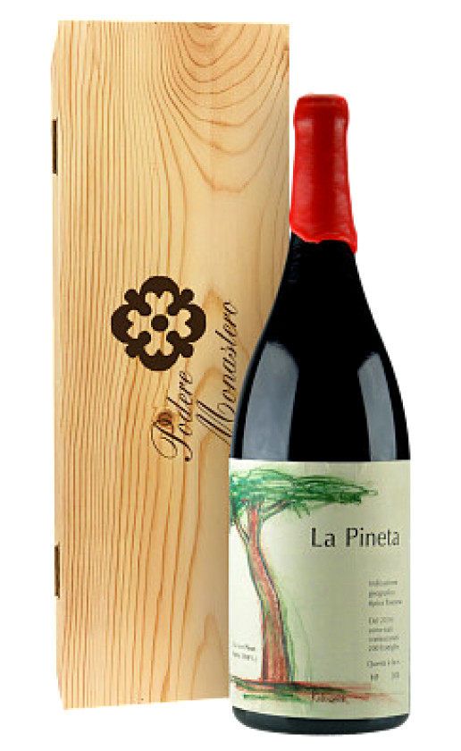 Podere Monastero La Pineta Toscana 2019 wooden box