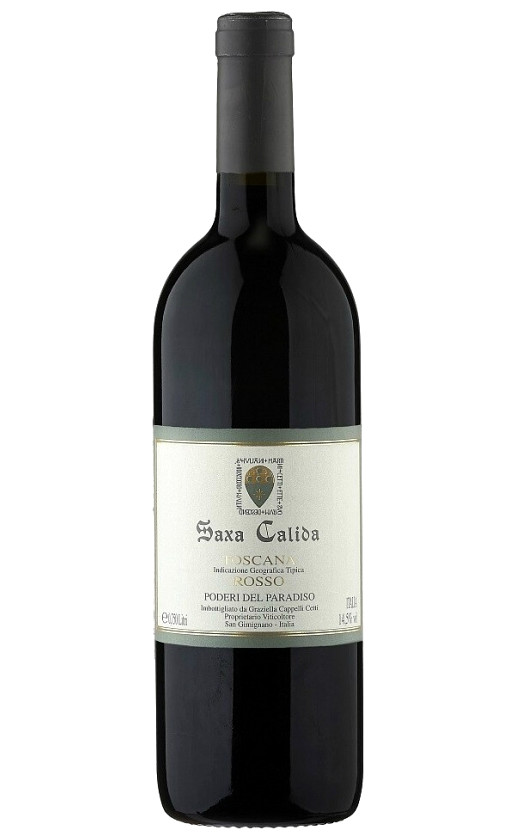 Poderi del Paradiso Saxa Calida Rosso Toscana 2018