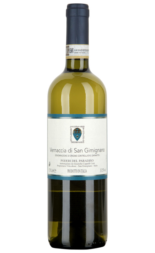 Poderi del Paradiso Vernaccia di San Gimignano Toscana 2019