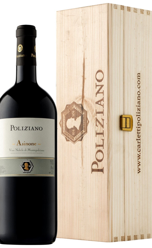 Poliziano Asinone Nobile di Montepulciano 2018 wooden box