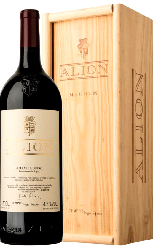 Ribera del Duero Alion 2013 wooden box