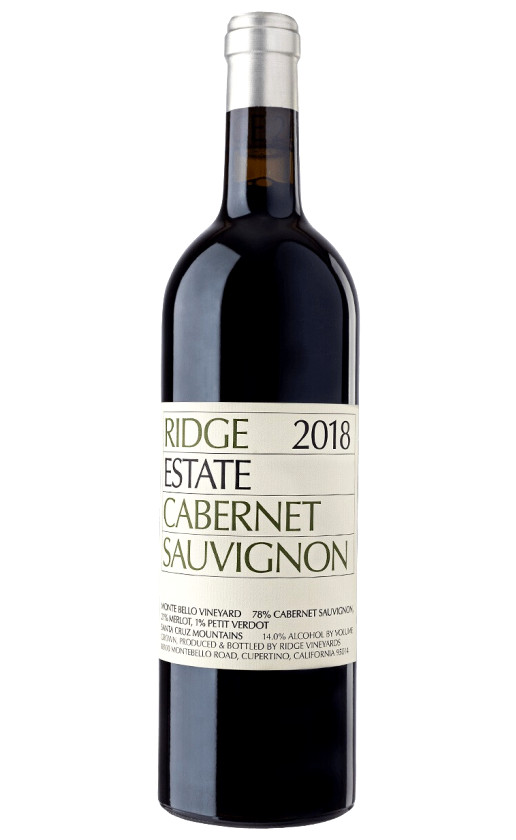 Ridge Estate Cabernet Sauvignon 2018