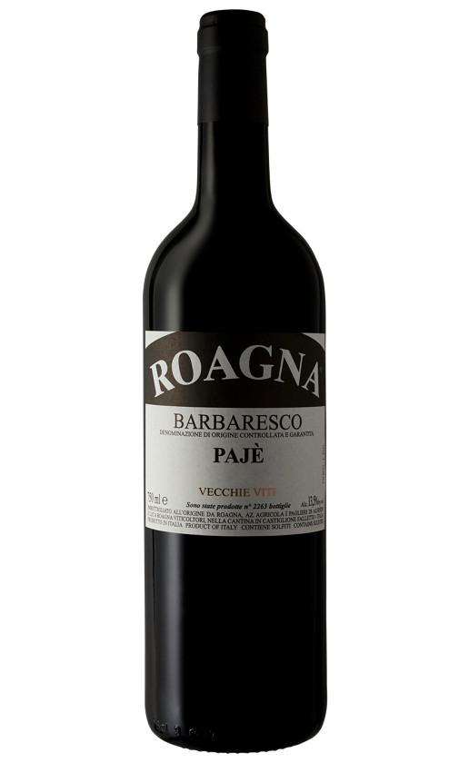 Roagna Barbaresco Paje Vecchie Viti 2014