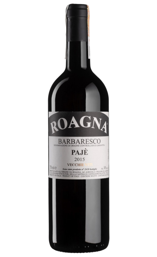 Roagna Barbaresco Paje Vecchie Viti 2015