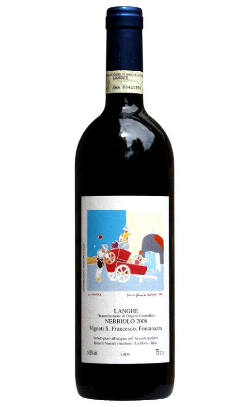 Roberto Voerzio Nebbiolo Vigneti S. Francesco Fontanazza Langhe 2008
