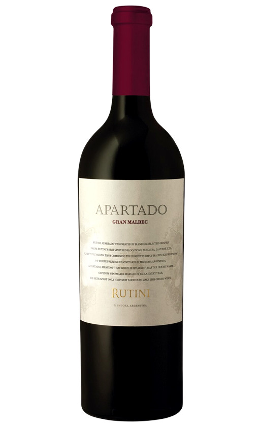 Rutini Apartado Gran Malbec 2017