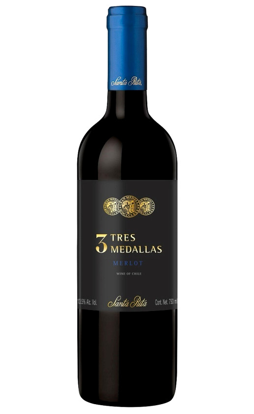 Santa Rita 3 Tres Medallas Merlot 2018