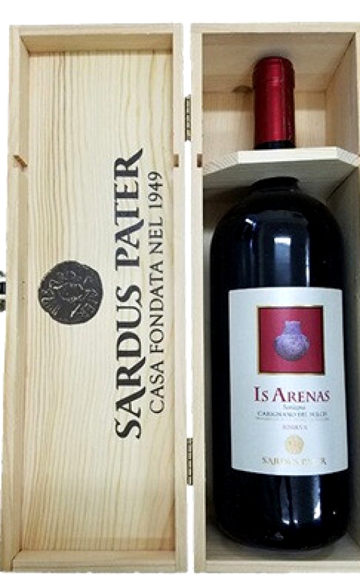 Sardus Pater Is Arenas Carignano del Sulcis Riserva 2015 wooden box