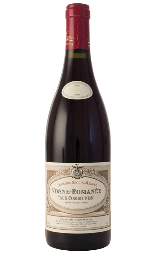Seguin-Manuel Vosne-Romanee Aux Communes 2015