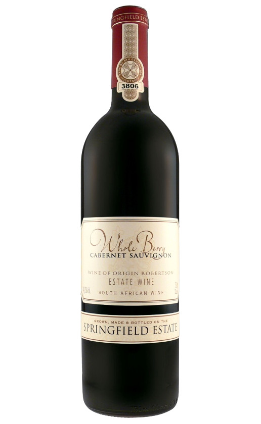 Springfield Estate Whole Berry Cabernet Sauvignon 2017