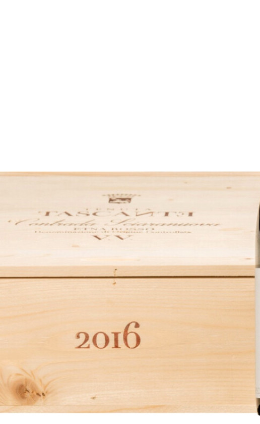 Tasca d'Almerita Tascante Contrada Sciaranuova VV Etna 2016 wooden box