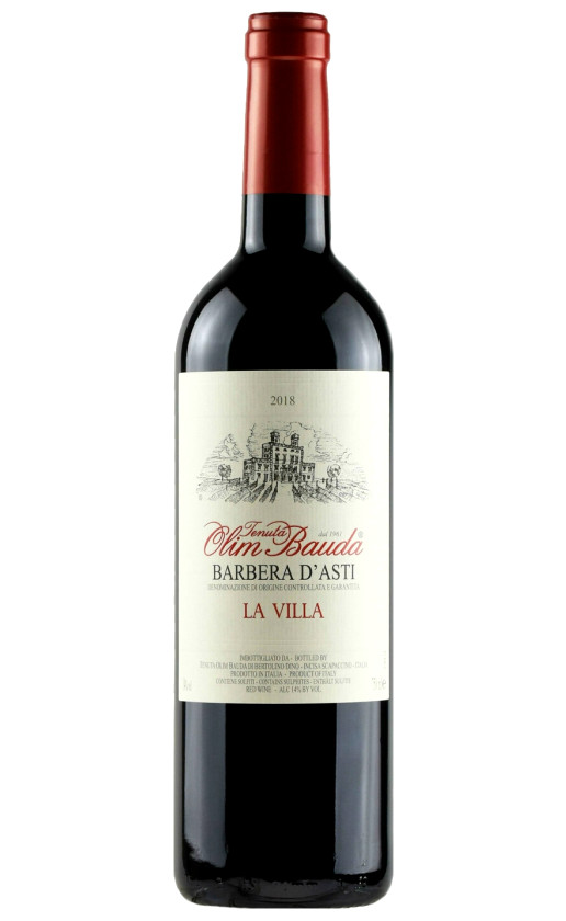 Tenuta Olim Bauda La Villa Barbera d'Asti 2018