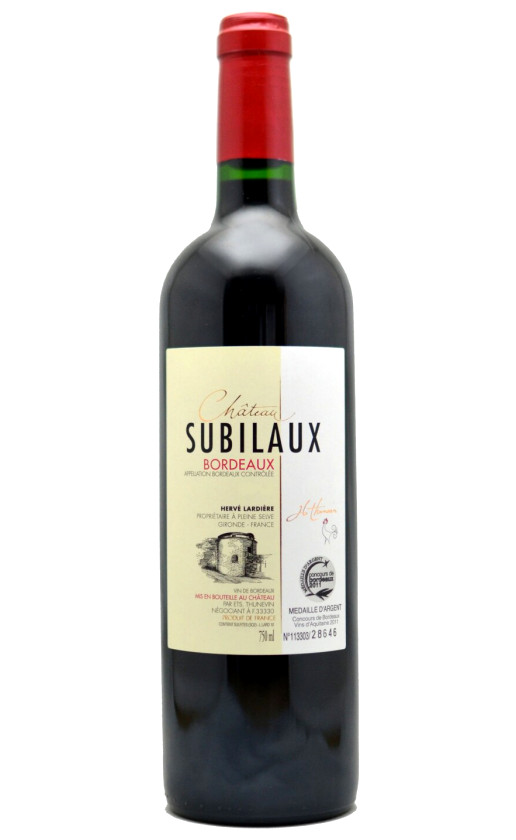 Thunevin Chateau Subilaux Bordeaux