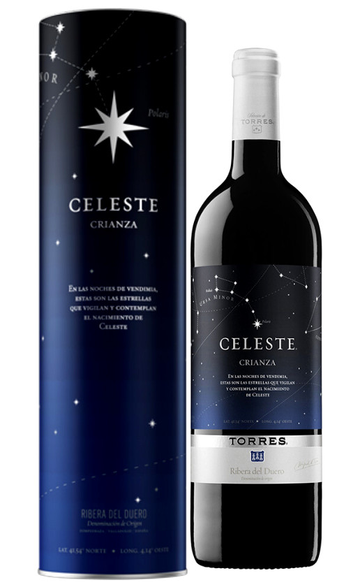 Torres Celeste Ribera del Duero 2016 in tube