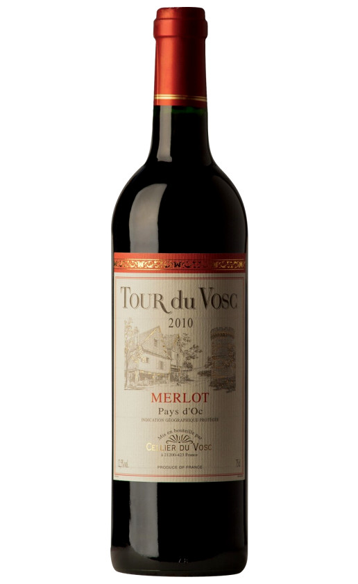 Tour du Vosc Merlot Vin de Pays d'Oc 2010