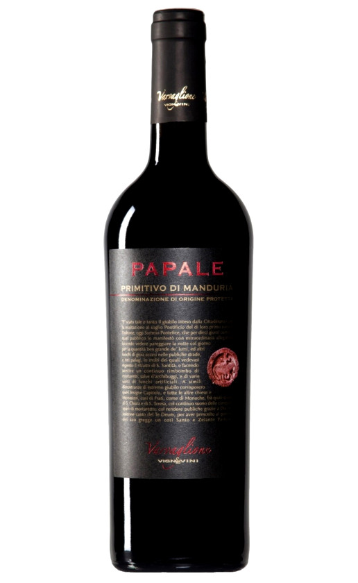 Vigne E Vini Papale Primitivo di Manduria 2017