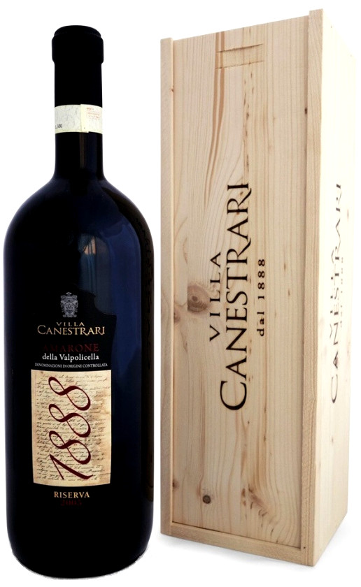 Villa Canestrari 1888 Amarone della Valpolicella Riserva 2004 wooden box