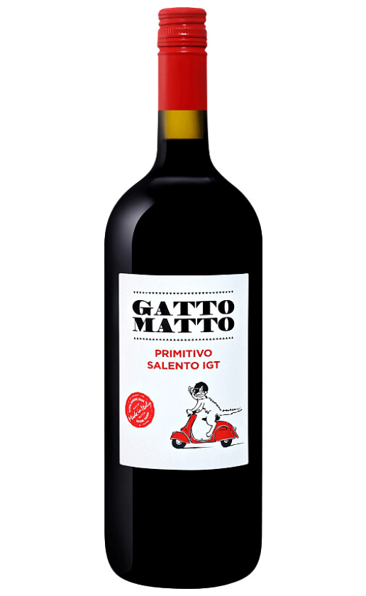 Villa degli Olmi Gatto Matto Primitivo Salento 2018