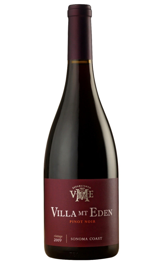 Villa Mt Eden Pinot Noir Sonoma Coast 2009