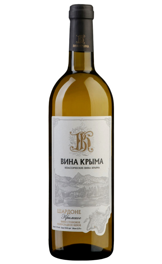 Вина Крыма Шардоне Крымское