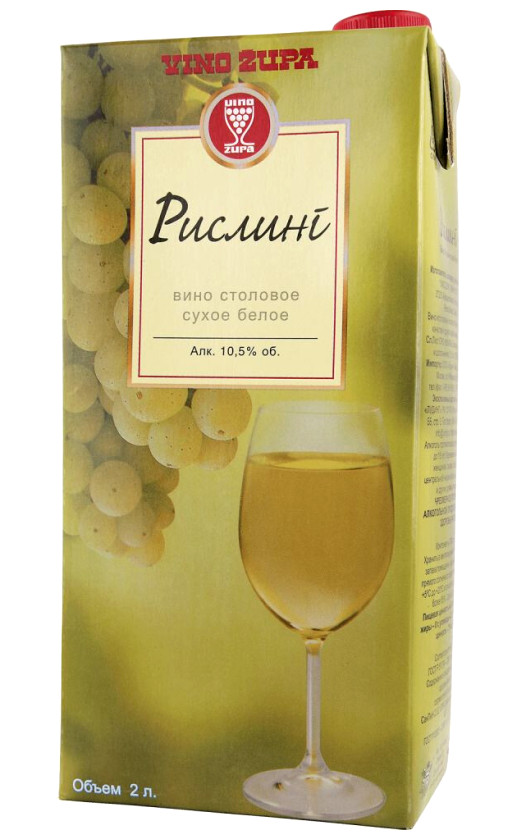 Vino Zupa Rizling Tetra Pak