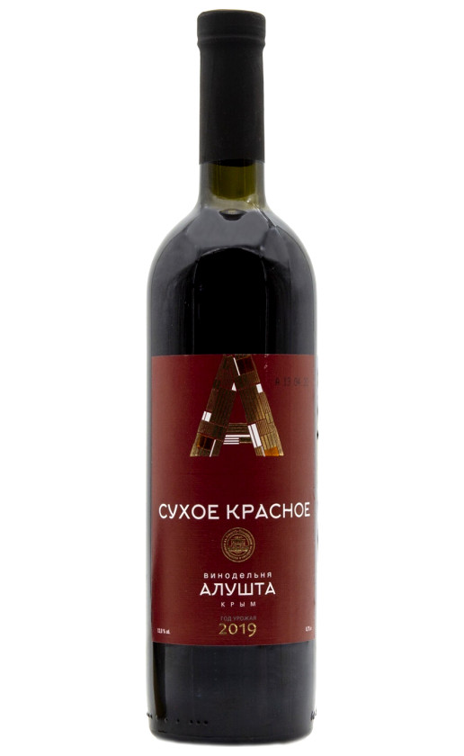 Винодельня Алушта Сухое Красное 2019