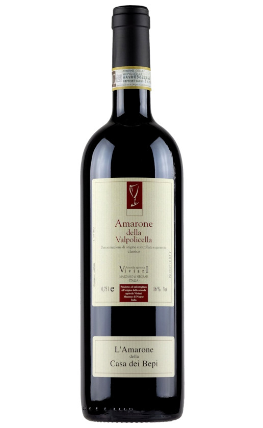 Viviani Amarone della Valpolicella Classico Casa dei Bepi 2015