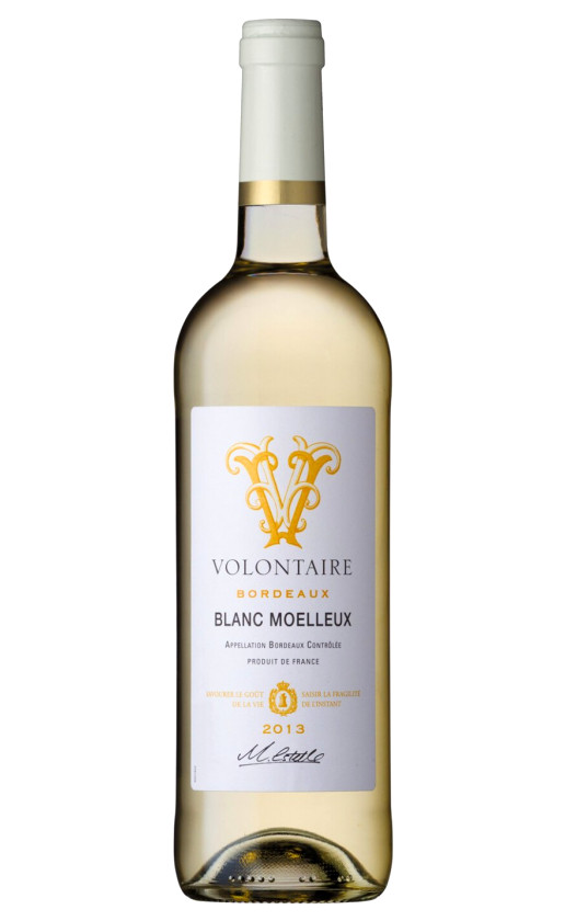 Volontaire Blanc Moelleux Bordeaux 2013