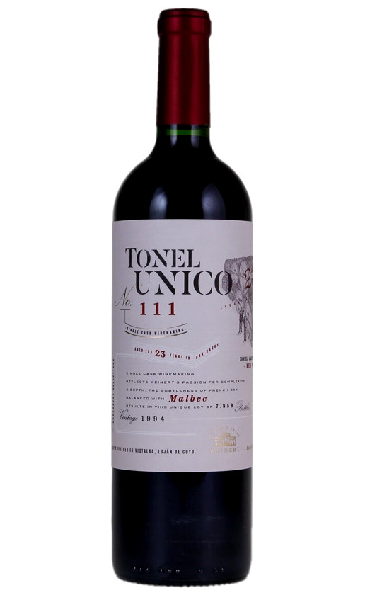 Weinert Tonel Unico No. 111 Malbec 1994